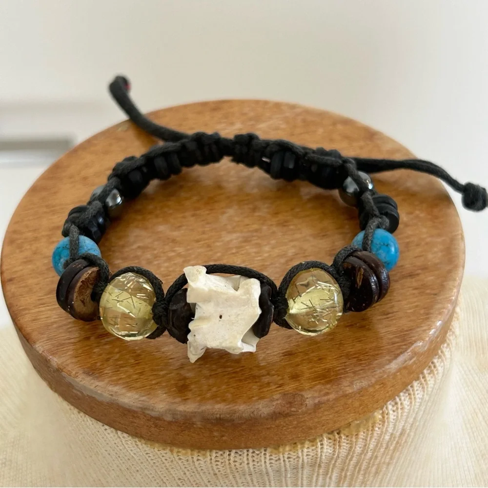 Handmade Ethnic Woven Bead Bracelet
